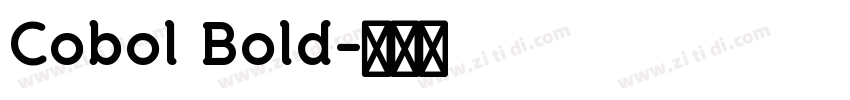 Cobol Bold字体转换